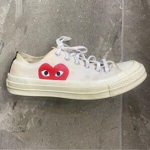 Converse x Comme des Garçons Play Chuck 70 low top Sneakers. Men’s 6/ Women’s 8